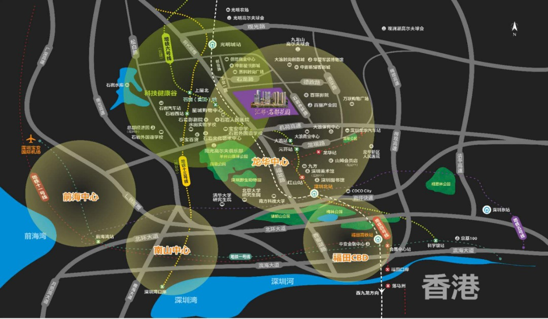 匯邦名都花園灣區軸心雙核輻射，82萬㎡綜合體大盤